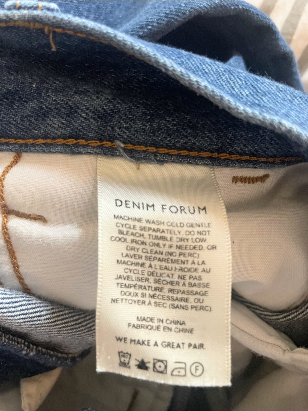 Denim Forum The Belinda High Rise Wide Leg Jeans 24 Organic Cotton - Picture 13 of 14